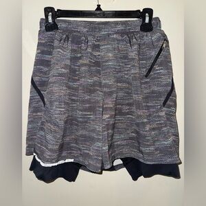 lululemon athletica Multicolor Athletic Shorts elastic waist drawstring size S